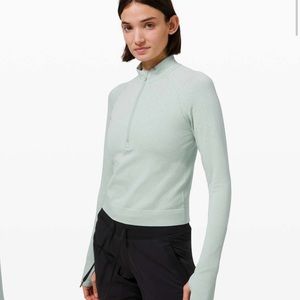 Lululemon Rest Less Cropped 1/2 Zip